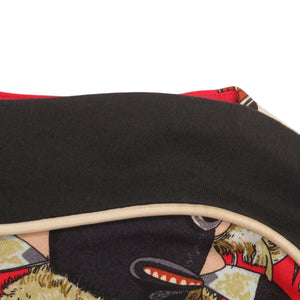 美品 エルメス カチナ Kachinas ボートネック ラグランスリーブ サイズ38 コットン レッド ブラック ブラウン 半袖Ｔシャツ 0396【中古】HERMES
