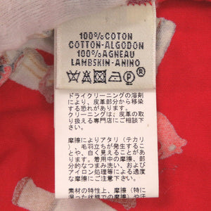 美品 エルメス カチナ Kachinas ボートネック ラグランスリーブ サイズ38 コットン レッド ブラック ブラウン 半袖Ｔシャツ 0396【中古】HERMES