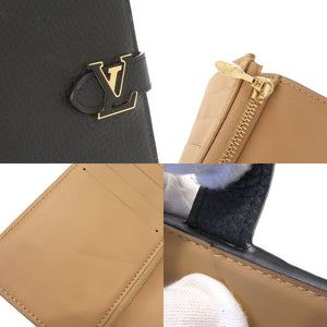 未使用 ルイ ヴィトン LV ヴェルティカル ウォレット コンパクト M81561 IC トリヨンレザー ノワール 二つ折り財布 黒 LV 0400【中古】LOUIS VUITTON