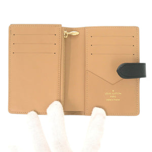 未使用 ルイ ヴィトン LV ヴェルティカル ウォレット コンパクト M81561 IC トリヨンレザー ノワール 二つ折り財布 黒 LV 0400【中古】LOUIS VUITTON