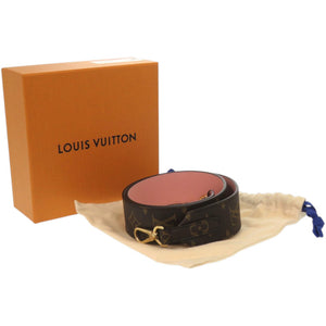 新品同様 ルイ ヴィトン J02330 モノグラムキャンバス ナッパレザー ローズプードル ショルダーストラップ LV 0401【中古】LOUIS VUITTON