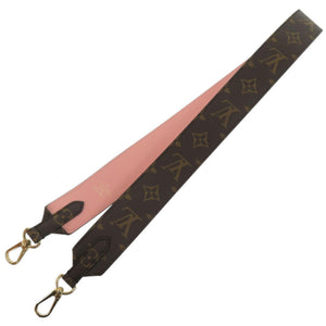 新品同様 ルイ ヴィトン J02330 モノグラムキャンバス ナッパレザー ローズプードル ショルダーストラップ LV 0401【中古】LOUIS VUITTON