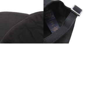 新品同様 ルイ ヴィトン キャップ LV スマッシュ M7608 サイズL コットン ノワール 帽子 キャップ 黒 LV 0402【中古】LOUIS VUITTON