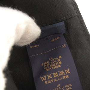 新品同様 ルイ ヴィトン キャップ LV スマッシュ M7608 サイズL コットン ノワール 帽子 キャップ 黒 LV 0402【中古】LOUIS VUITTON