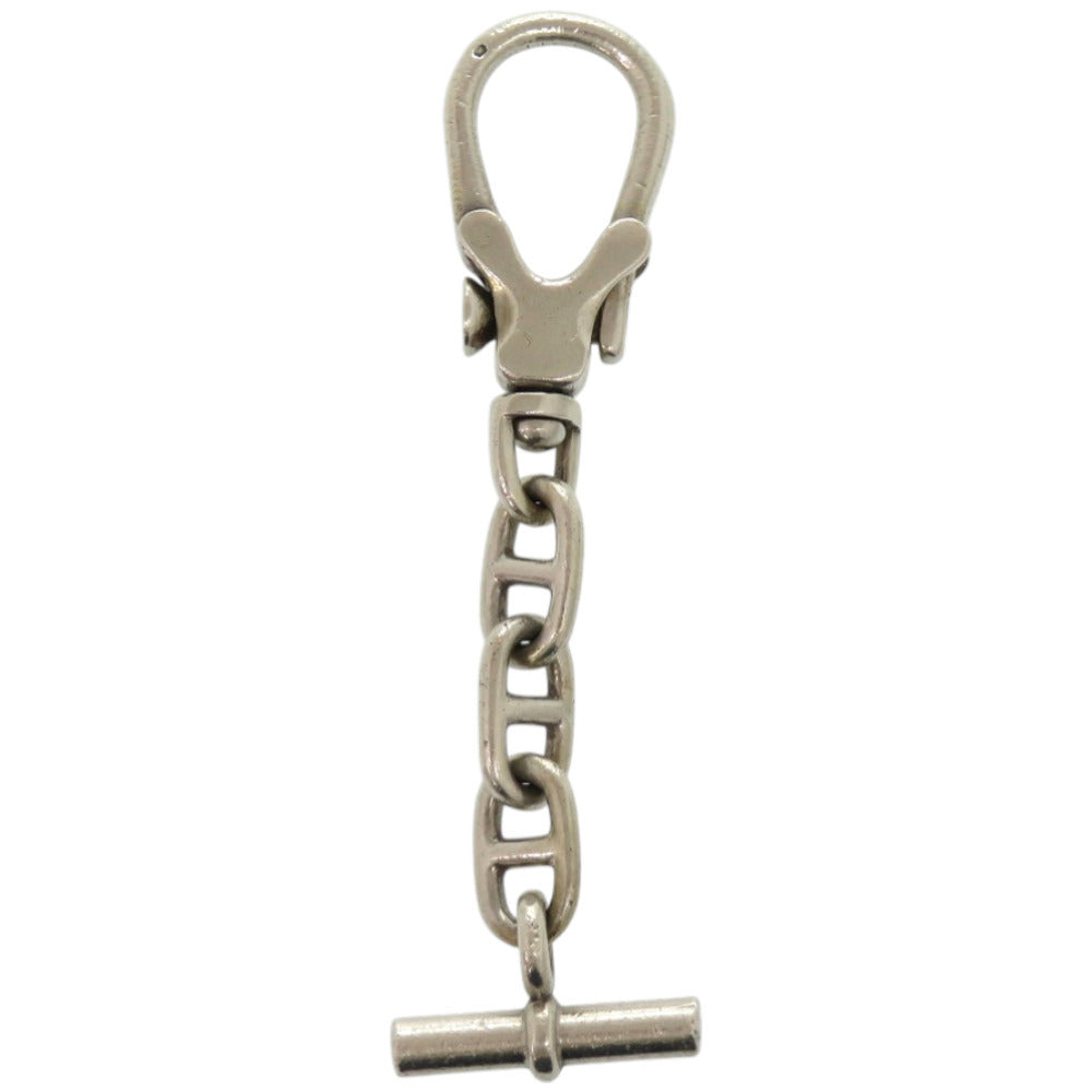 エルメス 1960年代 ヴィンテージ シェーヌダンクル キーホルダー シルバー800 シルバー カニ刻印 キーリング 0407【中古】HERMES