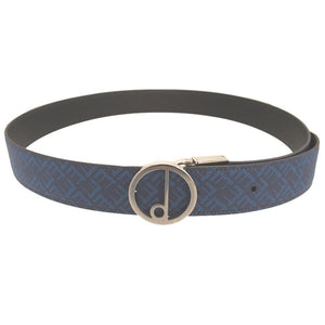 新品同様 ダンヒル リバーシブル Ⅾバックル クラシック シグネチャー レザー ブルー 青 ブラック 黒 ベルト 0423【中古】dunhill