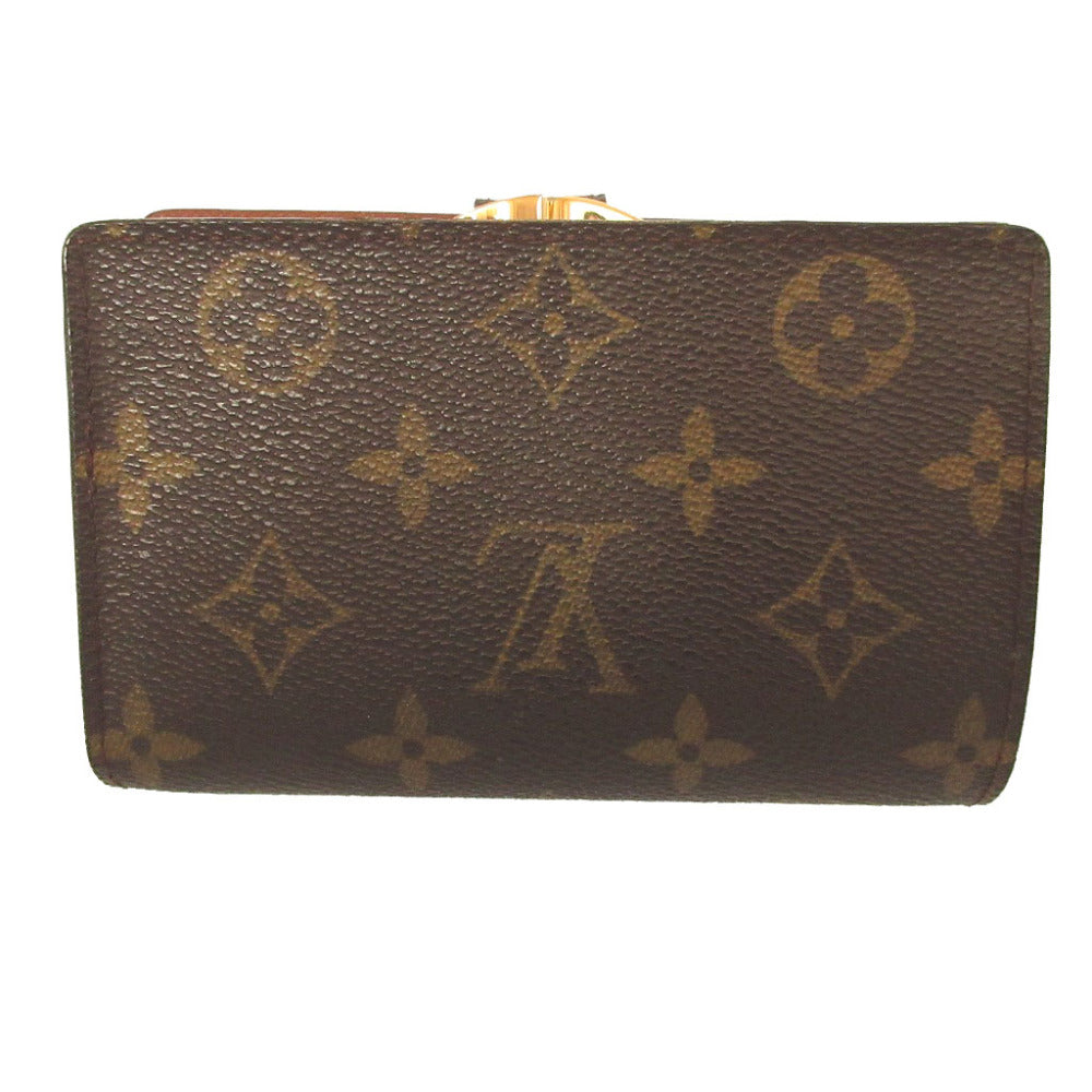 美品 ルイヴィトン ポルトモネ ヴィエノワ モノグラム M61663 ブラウン 茶 2つ折り財布 財布 0424【中古】LOUIS VUITTON