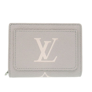 未使用 ルイ ヴィトン ポルトフォイユ クレア M14153 モノグラムアンプラント ブリューム グレー 二つ折り財布 LV 0428【中古】LOUIS VUITTON