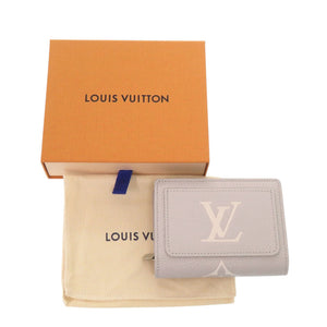 未使用 ルイ ヴィトン ポルトフォイユ クレア M14153 モノグラムアンプラント ブリューム グレー 二つ折り財布 LV 0428【中古】LOUIS VUITTON