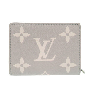 未使用 ルイ ヴィトン ポルトフォイユ クレア M14153 モノグラムアンプラント ブリューム グレー 二つ折り財布 LV 0428【中古】LOUIS VUITTON