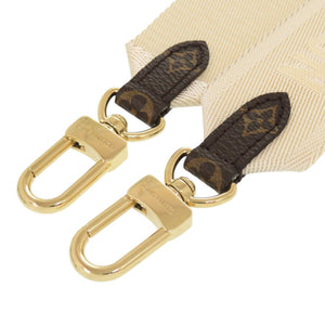 未使用 ルイ ヴィトン オンザゴーPM用 コインケース付ショルダーストラップ モノグラム キャンバス ホワイト LV 0437【中古】LOUIS VUITTON