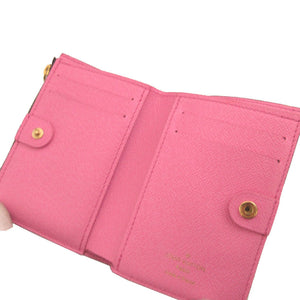 美品 ルイヴィトン ポルトフォイユ リサ モノグラム M25692 ICチップ ブラウン 茶 2つ折り財布 財布 0444【中古】LOUIS VUITTON