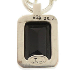 ジャスティンデイビス EMINEM NECKLACE シルバー925/オニキス/ダイヤモンド シルバー ネックレス 0469【中古】Justin Davis