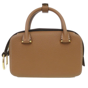 新品同様 デルボー 2WAY クールボックス ナノ レザー ブラウン ハンドバッグ 茶 0508【中古】DELVAUX