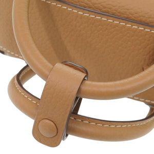 新品同様 デルボー 2WAY クールボックス ナノ レザー ブラウン ハンドバッグ 茶 0508【中古】DELVAUX
