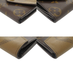 新品同様 ルイ ヴィトン ポルトフォイユ ゾエ モノグラムリバース M80725 ICタグ 三つ折り財布 LV 0534【中古】LOUIS VUITTON