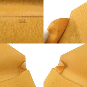 エルメス クシュベル イエロー □B刻印 クラッチバッグ 0539【中古】HERMES