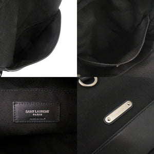 美品 サンローランパリ リビングトン 482777 キャンバス レザー ブラック ショルダーバッグ 黒 0542【中古】SAINT LAURENT PARIS