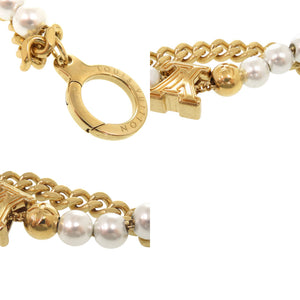 ルイ ヴィトン チェーンベルト ヴィトン M02434 メタル ゴールド マルチカラー バッグチャーム キーホルダー LV 0595【中古】LOUIS VUITTON