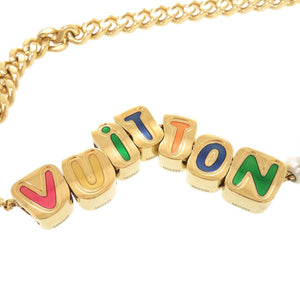 ルイ ヴィトン チェーンベルト ヴィトン M02434 メタル ゴールド マルチカラー バッグチャーム キーホルダー LV 0595【中古】LOUIS VUITTON