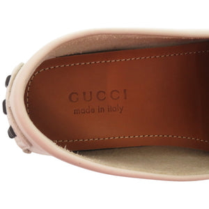 未使用品 グッチ ドライビングシューズ インターロッキングG 730148 レザー ホワイト 白 靴その他 0598【中古】GUCCI