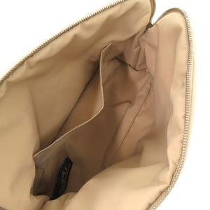 美品 エルメス ボリード ポーチ MM H102774M 01 コットン レザー NATUREL ベージュ ポーチ 013【中古】HERMES