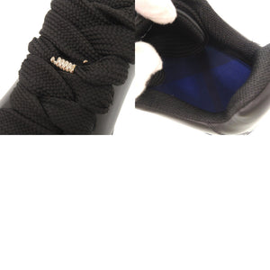 未使用品 バーバリー ボックス サイズ42 レザー ブラック スニーカー 黒 0624【中古】BURBERRY メンズ