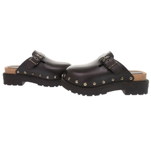 美品 クリスチャンディオール クエイク サイズ36 レザー ブラック クロッグ サボ サンダル 黒 0625【中古】Christian Dior