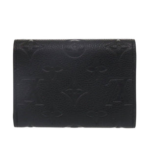 美品 ルイ ヴィトン ポルトモネ ロザリ M81455 モノグラムアンプラント ノワール ブラック コインケース コンパクトウォレット 黒 LV 0632【中古】LOUIS VUITTON