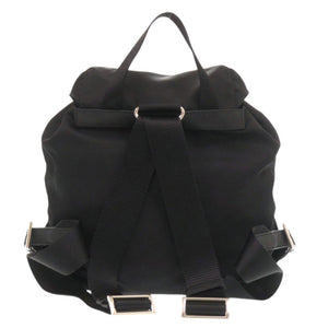美品 プラダ スモール Re-Nylon バックパック BZ6677 ナイロン レザー ブラック リュック デイパック 黒 0653【中古】PRADA