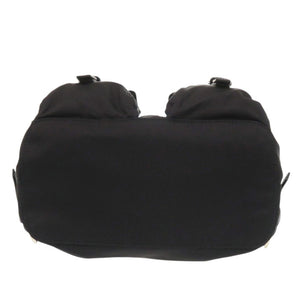 美品 プラダ スモール Re-Nylon バックパック BZ6677 ナイロン レザー ブラック リュック デイパック 黒 0653【中古】PRADA