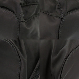 美品 プラダ スモール Re-Nylon バックパック BZ6677 ナイロン レザー ブラック リュック デイパック 黒 0653【中古】PRADA