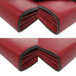 美品 グッチ ディオニュソス 401231 チェーンウォレット レザー レッド ショルダーバッグ 赤 0687【中古】GUCCI