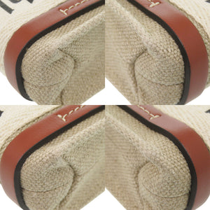 美品 クロエ 2WAY ウッディ ナノ トート CHC22AP235I26 レザー/リネンキャンバス ベージュ ショルダーバッグ 0690【中古】Chloe