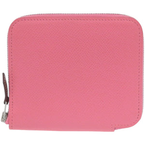 美品 エルメス アザップ シルクイン コンパクト ヴォーエプソン ローズアザレ D刻印 コインケース 0691【中古】HERMES