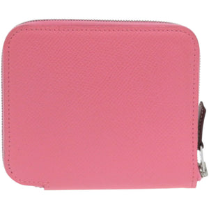 美品 エルメス アザップ シルクイン コンパクト ヴォーエプソン ローズアザレ D刻印 コインケース 0691【中古】HERMES