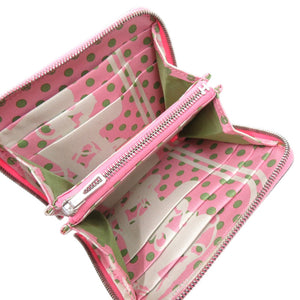 美品 エルメス アザップ シルクイン コンパクト ヴォーエプソン ローズアザレ D刻印 コインケース 0691【中古】HERMES