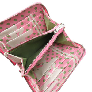 美品 エルメス アザップ シルクイン コンパクト ヴォーエプソン ローズアザレ D刻印 コインケース 0691【中古】HERMES