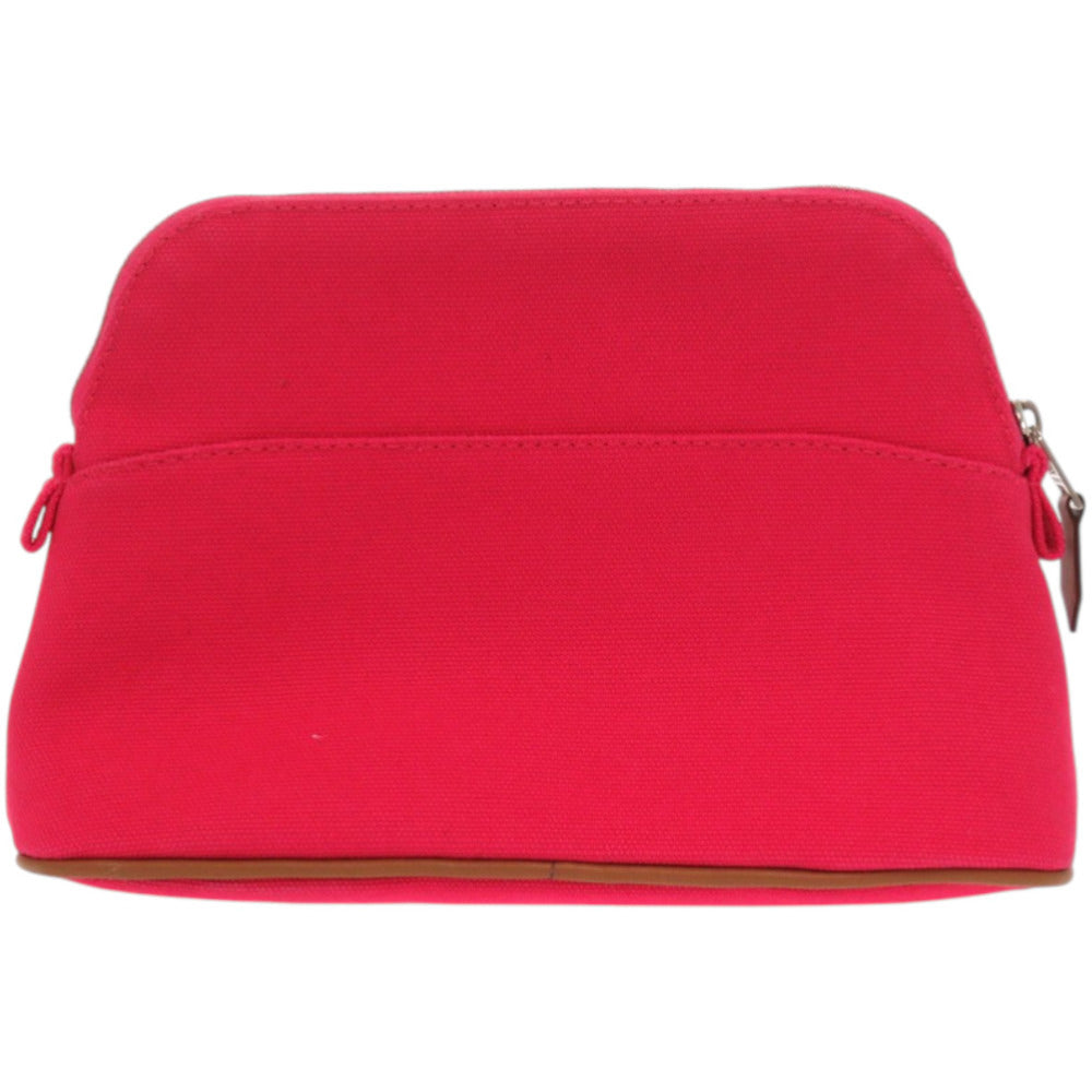 新品同様 エルメス ボリードポーチ ミニ コットン ハイビスカス ポーチ 0692【中古】HERMES