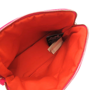 新品同様 エルメス ボリードポーチ ミニ コットン ハイビスカス ポーチ 0692【中古】HERMES