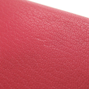 美品 エルメス カルヴィデュオ シェブルミゾル ローズエクストリーム シルバー金具 U刻印(2022年製) コインケース 財布 赤 0697【中古】HERMES