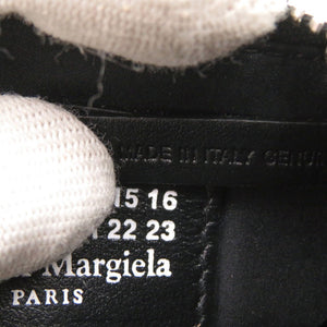 美品 メゾン マルジェラ タータンチェック レザー レッド ブラック コインケース 0698【中古】Maison Margiela