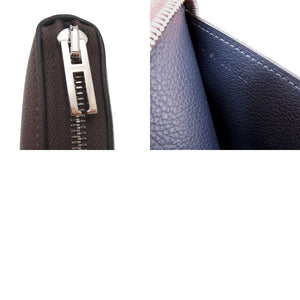 新品同様 エルメス ジップアンゴー Zipengo ヴェルソ 二つ折り財布 コンパクトウォレット エバーカラー ボルドー U刻印 0702【中古】HERMES