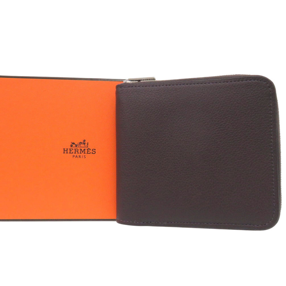 新品同様 エルメス ジップアンゴー Zipengo ヴェルソ 二つ折り財布 コンパクトウォレット エバーカラー ボルドー U刻印 0702【中古】HERMES