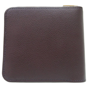 新品同様 エルメス ジップアンゴー Zipengo ヴェルソ 二つ折り財布 コンパクトウォレット エバーカラー ボルドー U刻印 0702【中古】HERMES