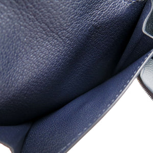 新品同様 エルメス ジップアンゴー Zipengo ヴェルソ 二つ折り財布 コンパクトウォレット エバーカラー ボルドー U刻印 0702【中古】HERMES