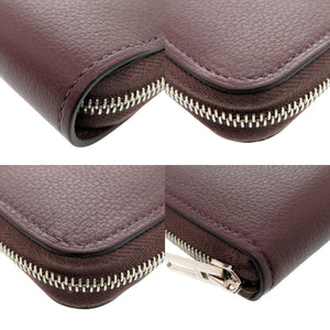 新品同様 エルメス ジップアンゴー Zipengo ヴェルソ 二つ折り財布 コンパクトウォレット エバーカラー ボルドー U刻印 0702【中古】HERMES