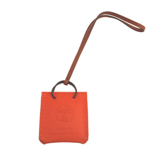 美品 エルメス サックオランジュ Y刻印(2020年製) アニューミロ フー キーホルダー バッグチャーム 0716【中古】HERMES