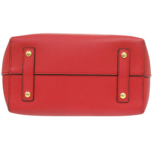 美品 バーバリー 2WAY レザー レッド ハンドバッグ 赤 0720【中古】BURBERRY