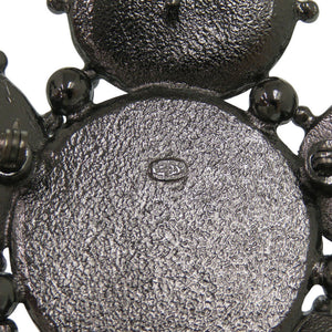 美品 シャネル ココマーク 05A メタル ブラック シルバー ブローチ 0722【中古】CHANEL